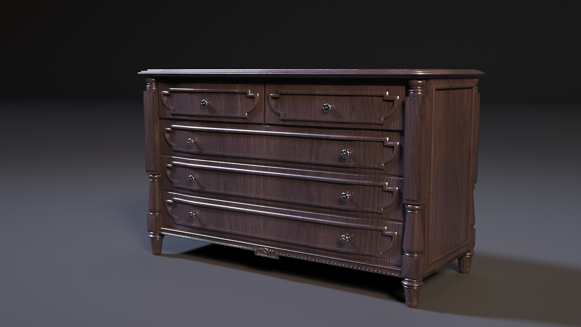 Chest Drawers 3D Model - TurboSquid 1425649