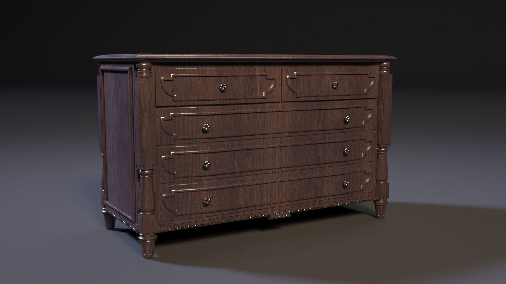 Chest Drawers 3D Model - TurboSquid 1425649