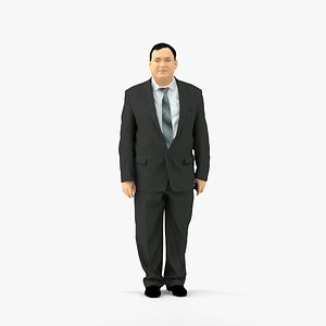 3D scanned realistic human