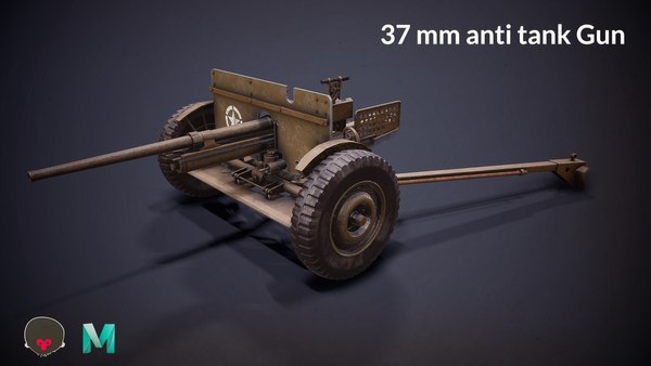 ww2 37mm anti tank model