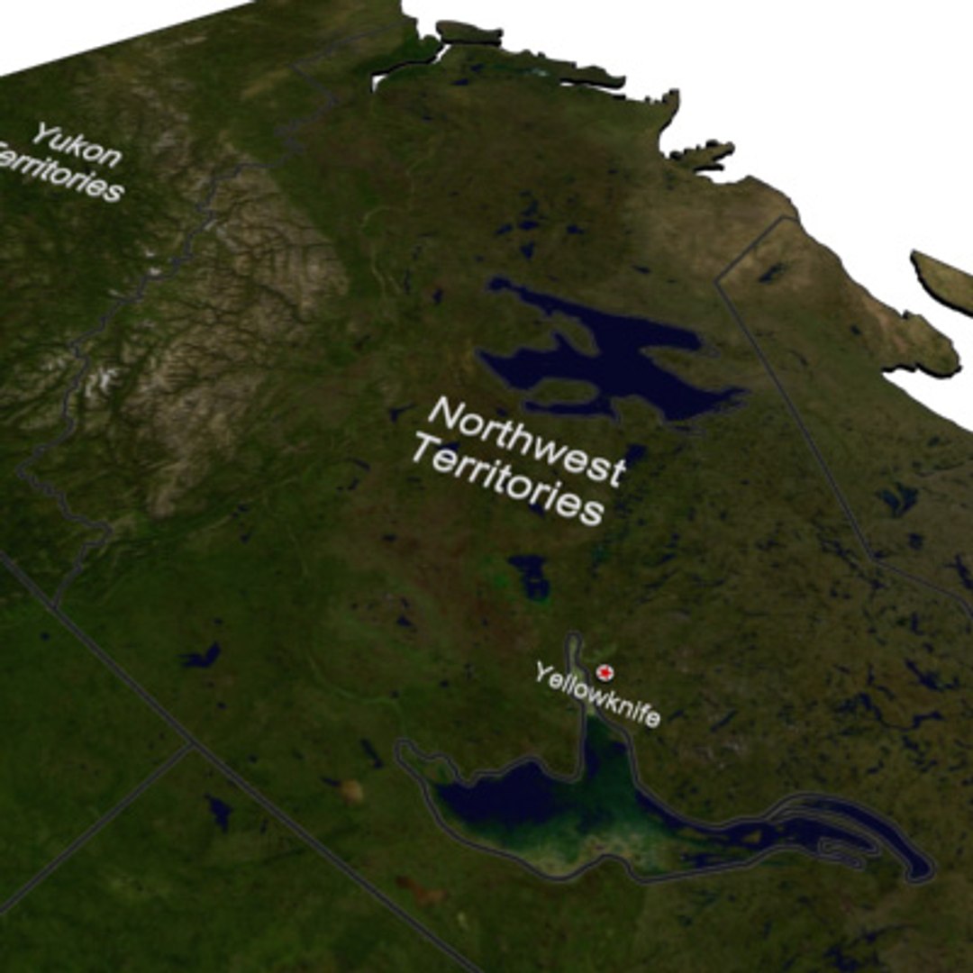 Topographic Canada 3d Model