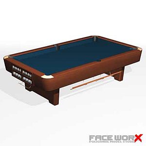 3d pool table