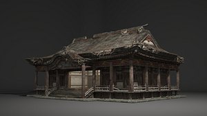 old built-up houses 3D