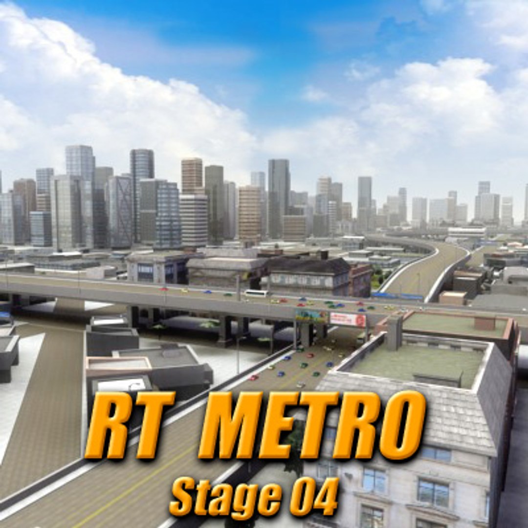 3d Model Multi City Building Highways