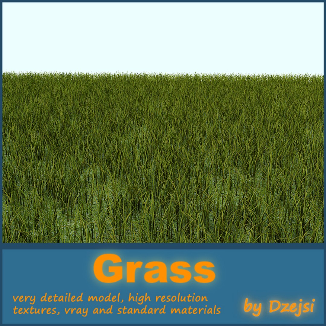 ground grass 3d model