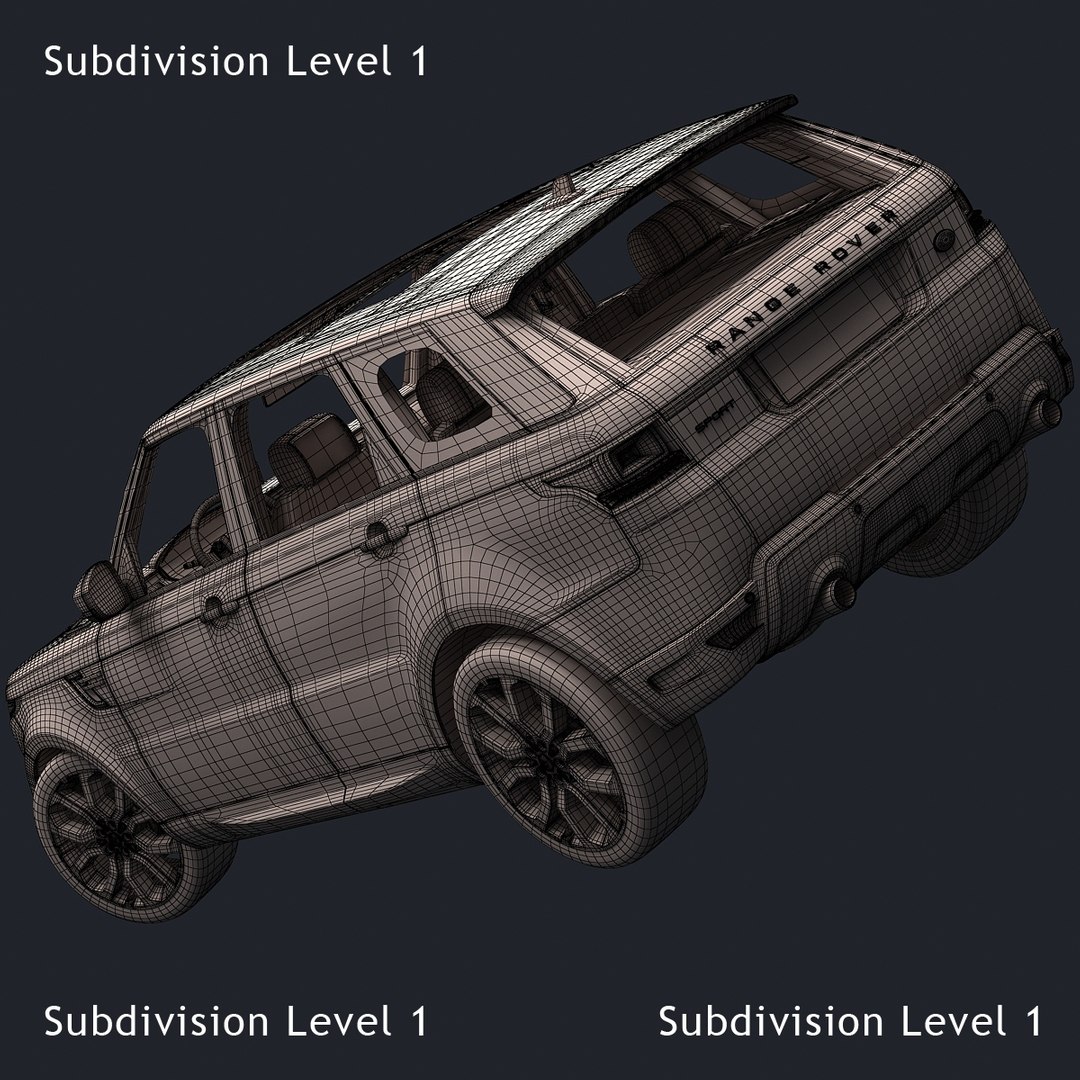 3d 2014 Land Rover Range Model