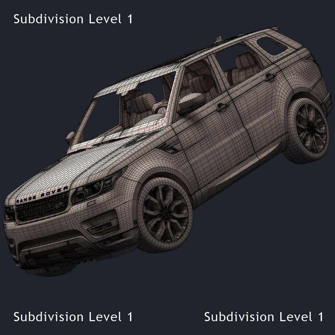 3d 2014 Land Rover Range Model