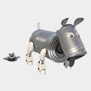 robot dog 3D model