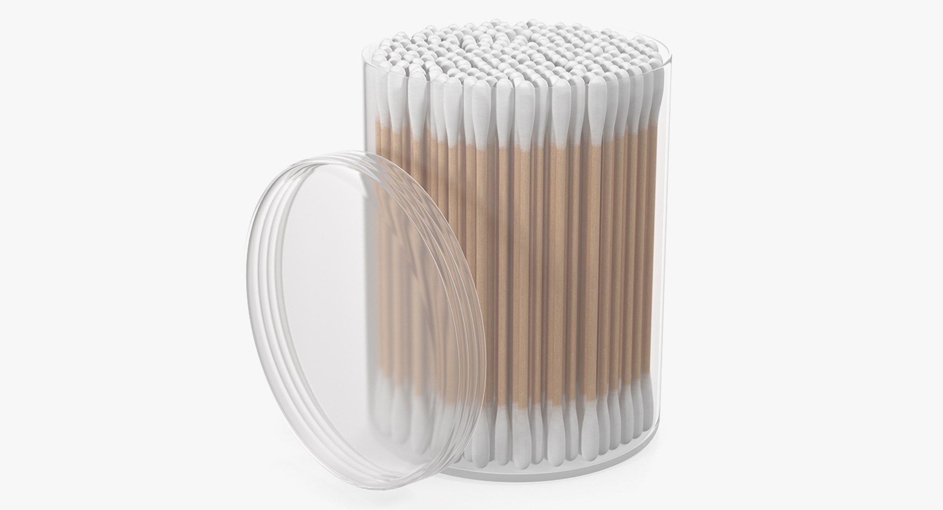 Hygienic Cotton Swabs 3D Model 3D model preview