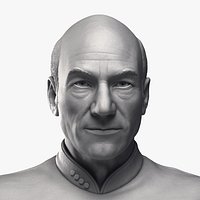 Patrick Stewart as Jean-Luc Picard Bust