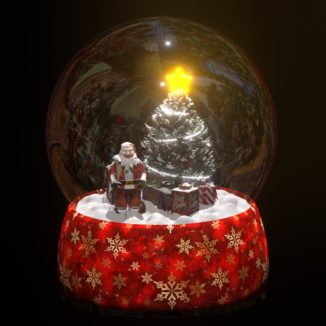 Santa Claus Snowglobe 3D model - TurboSquid 1825042