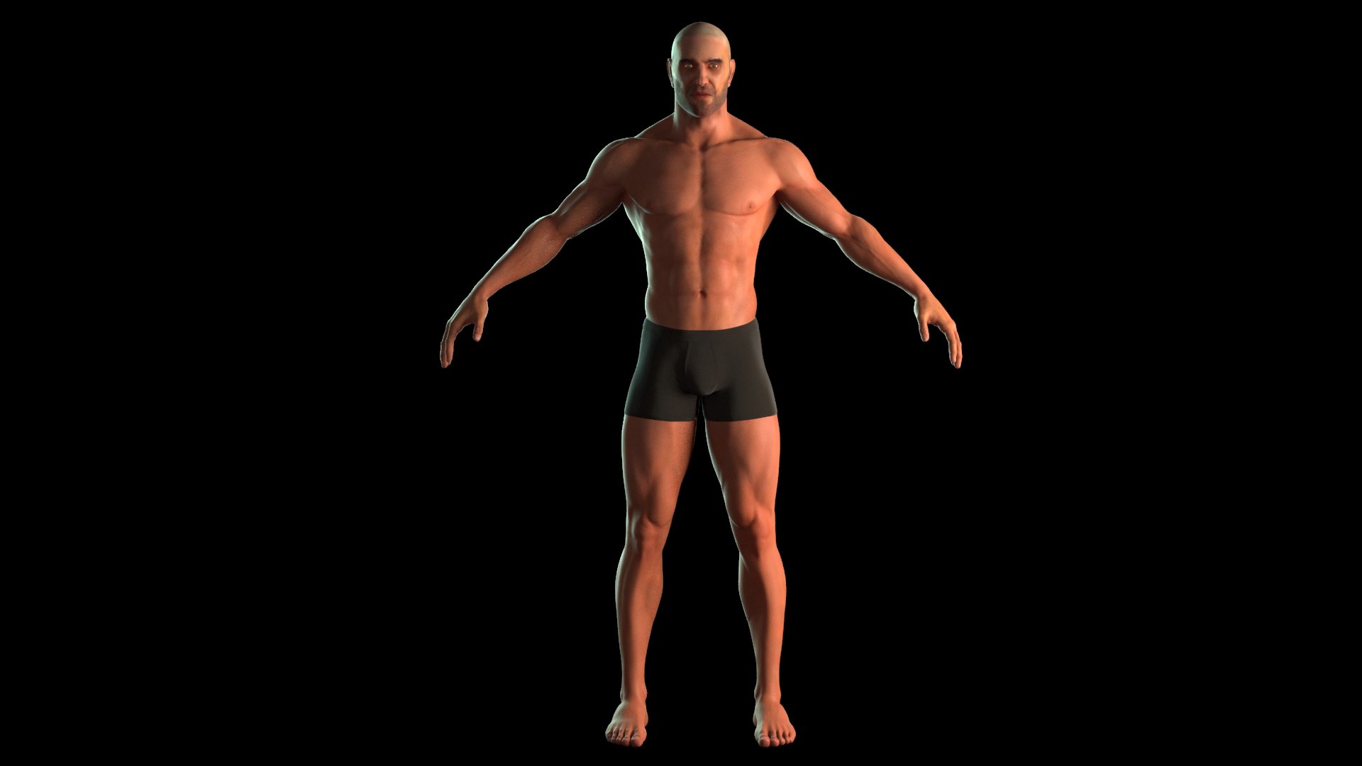 3d Male Body