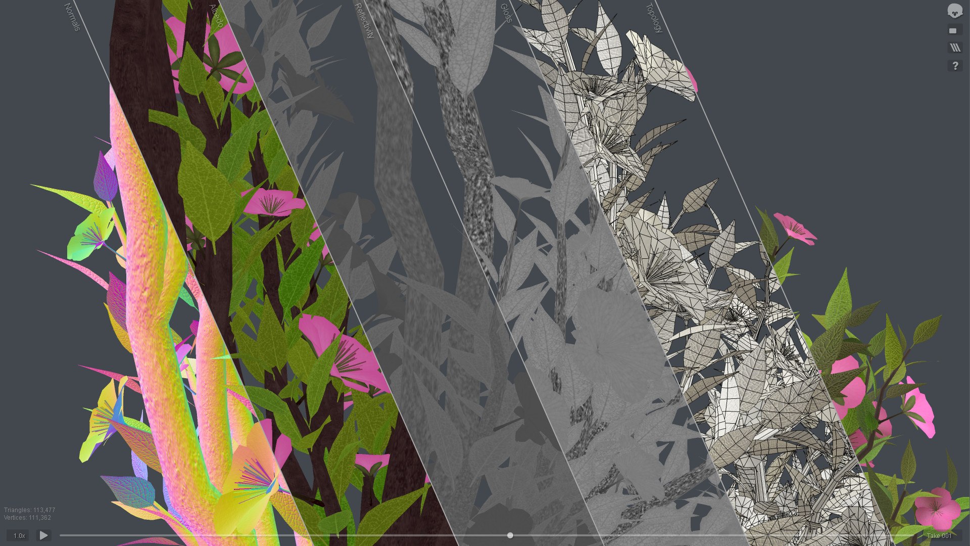 Growing Tree In A Shape Of A Deer Animation 3D Model - TurboSquid 2551151