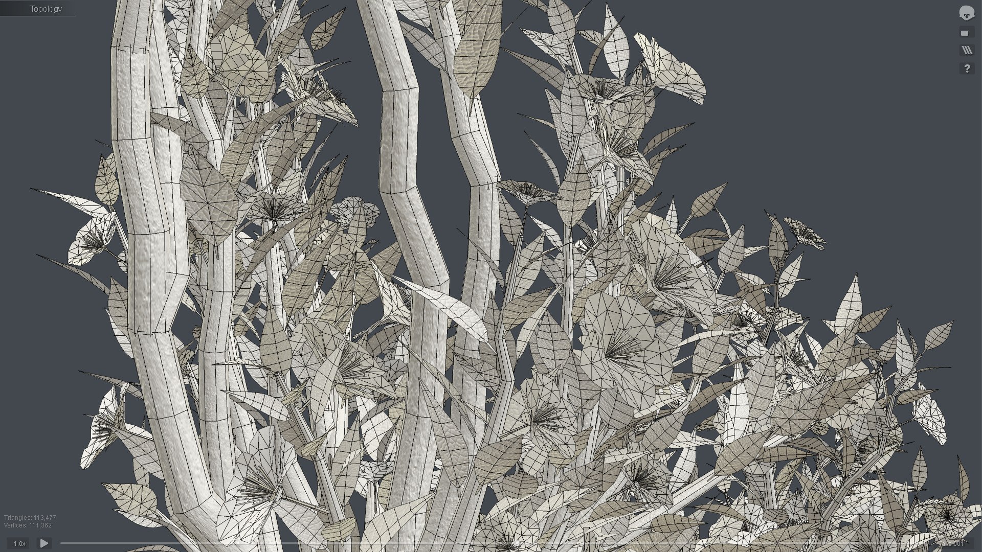 Growing Tree In A Shape Of A Deer Animation 3D Model - TurboSquid 2551151