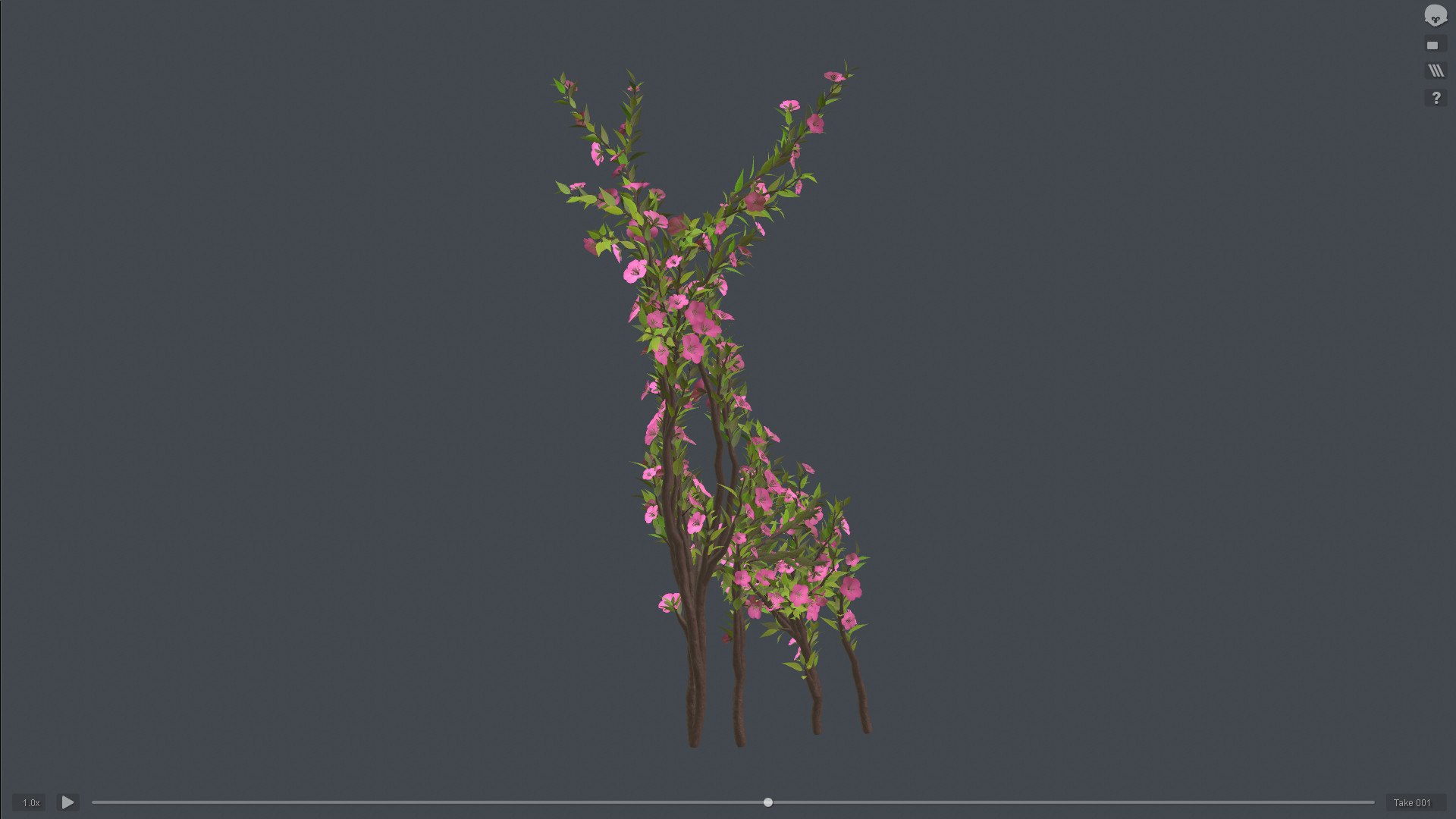 Growing Tree in a shape of a deer animation 3D model https://p.turbosquid.com/ts-thumb/fo/kL1Vri/s1/preview09/jpg/1774975299/1920x1080/fit_q87/55446679d7d2bd765477461e7f9c99477aa8d514/preview09.jpg
