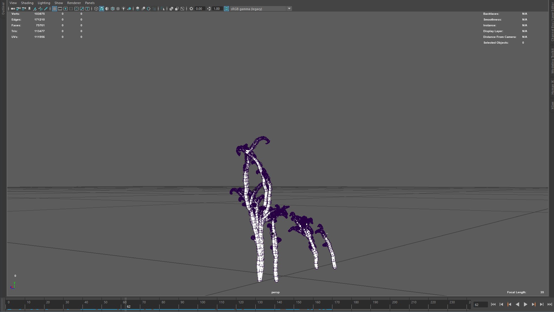 Growing Tree In A Shape Of A Deer Animation 3D Model - TurboSquid 2551151
