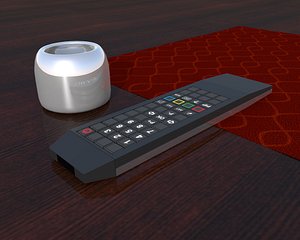 3d remote control ashtray model