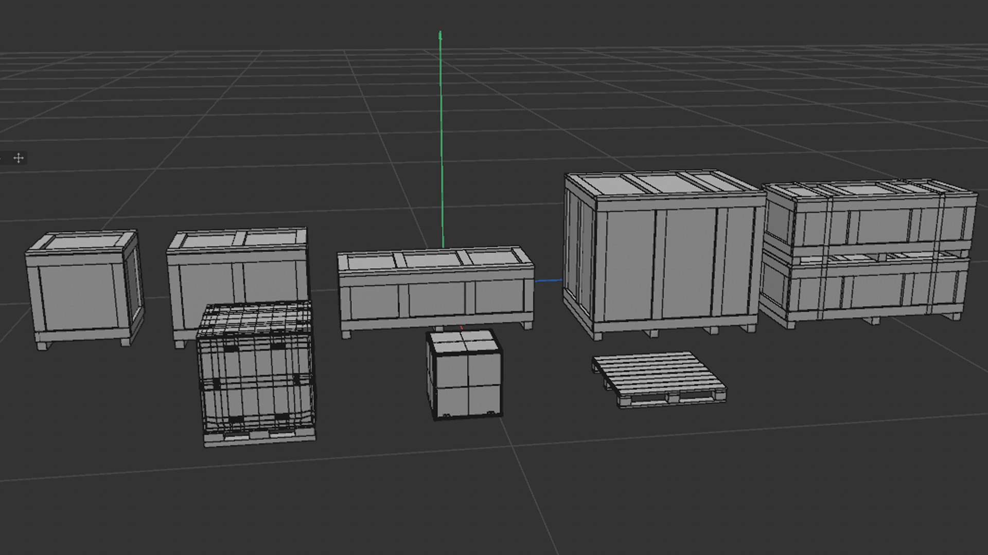 3D Crate Set 1 Model - TurboSquid 2345464