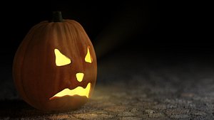 3dsmax halloween pumpkin