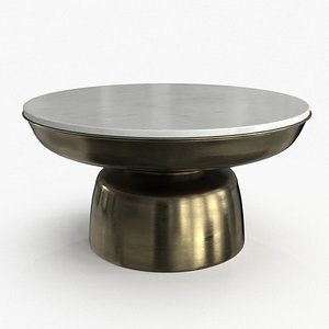 3D Dallas Coffee Table Gold