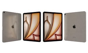 Apple iPad Air 13 2024 White 3D