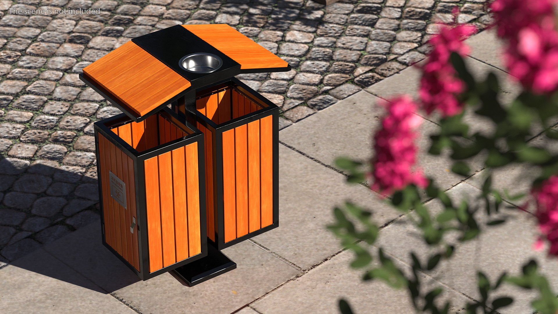 3D Dual Square Trash Recycle - TurboSquid 1713268