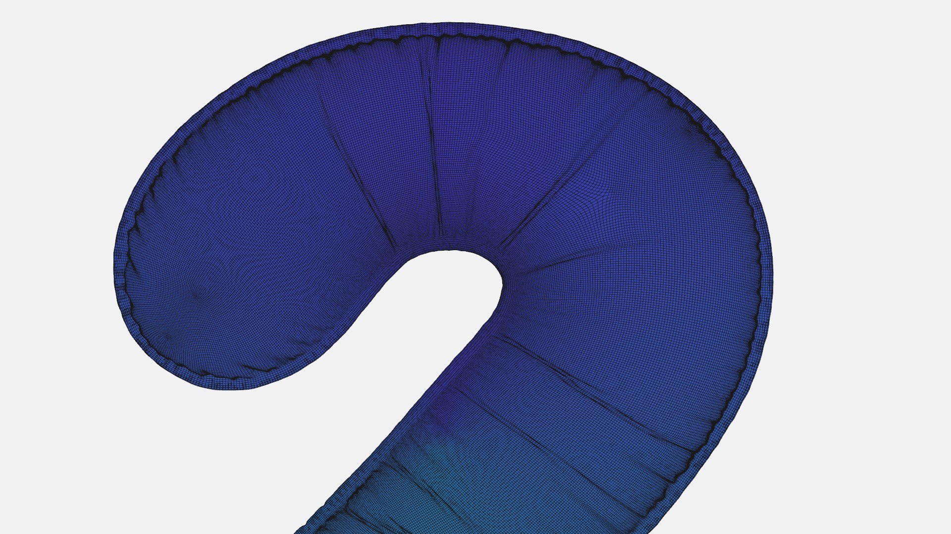 3D Shiny Foil Balloon Number 2 Model - TurboSquid 2143380