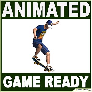 White Skater 11414 tris