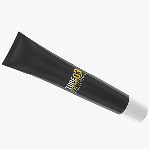 realistic tube packaging 3D model