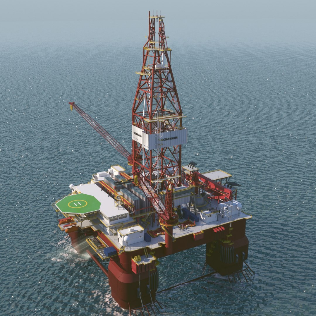 Offshore Oil Rig Platform 3d Fbx