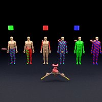 The blend model depicts the spinal cord injuries and its various sensory and motor signs according t