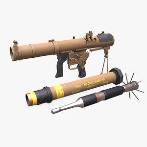 MK 153 SMAW Rocket Launcher 3D model