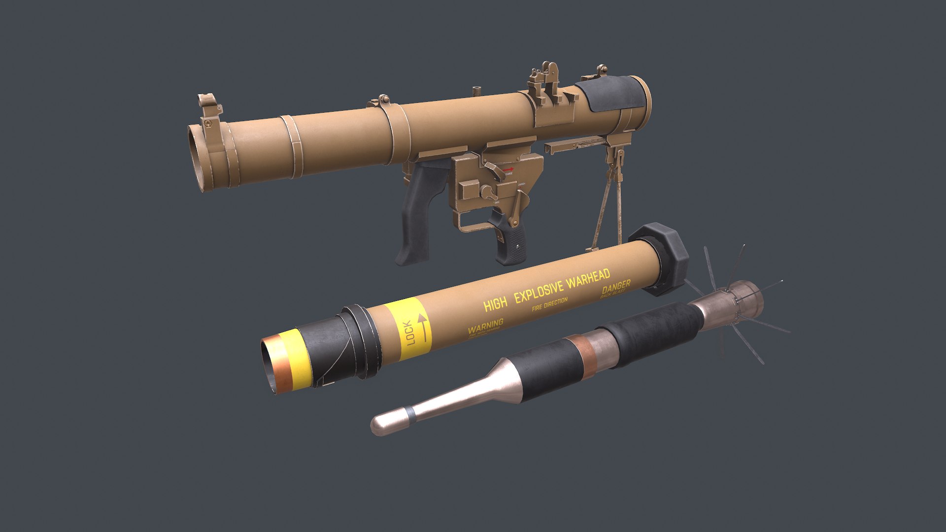 MK 153 SMAW Rocket Launcher 3D Model - TurboSquid 2130481