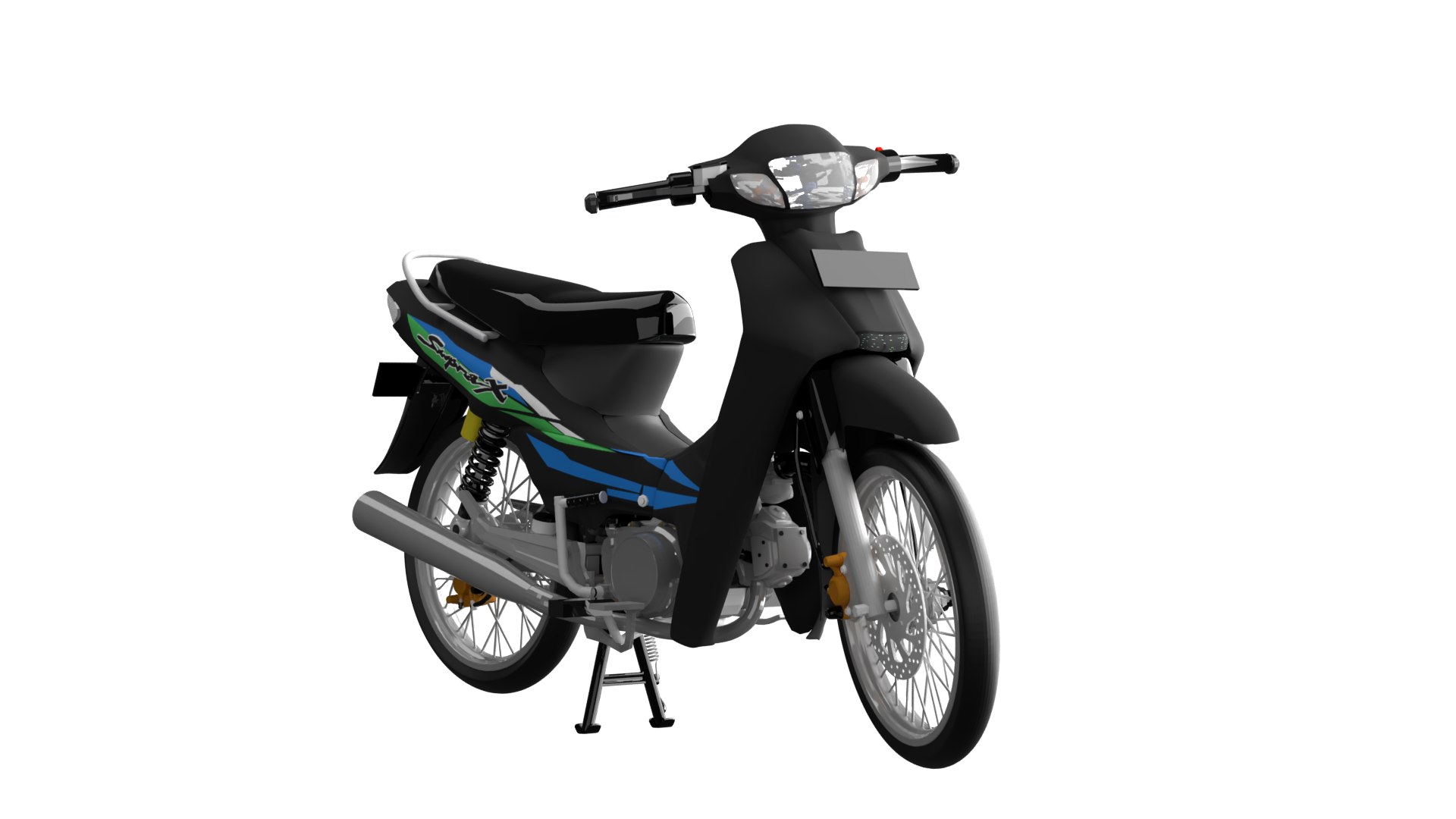 modelo 3d Honda SupraX 100 - TurboSquid 2530415