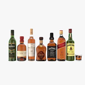 Whiskey bottles
