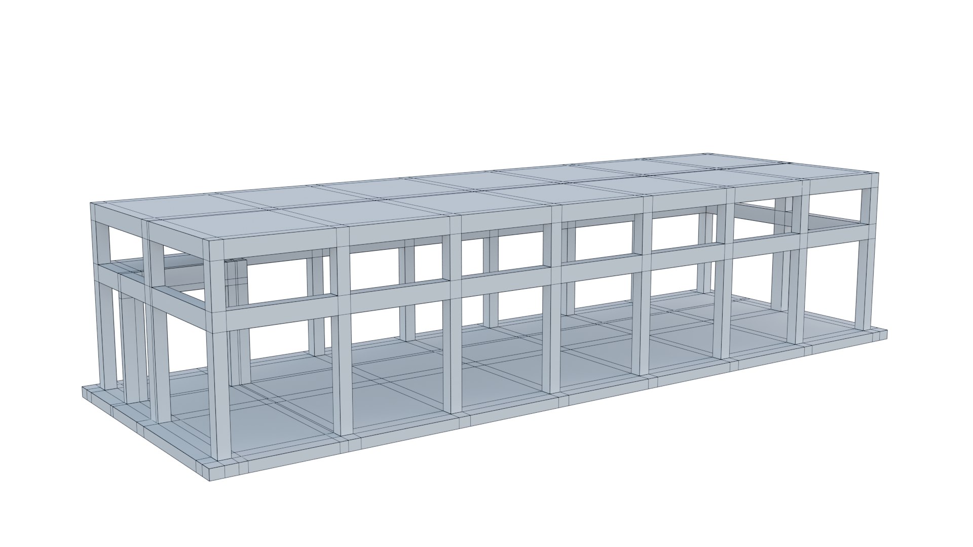 Concrete Frame Construction 3D Model - TurboSquid 2213443