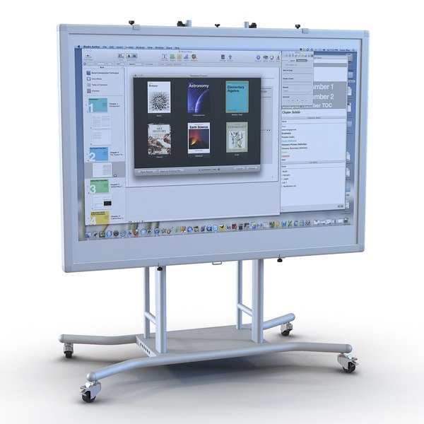 interactive whiteboard mobile stand 3d ma