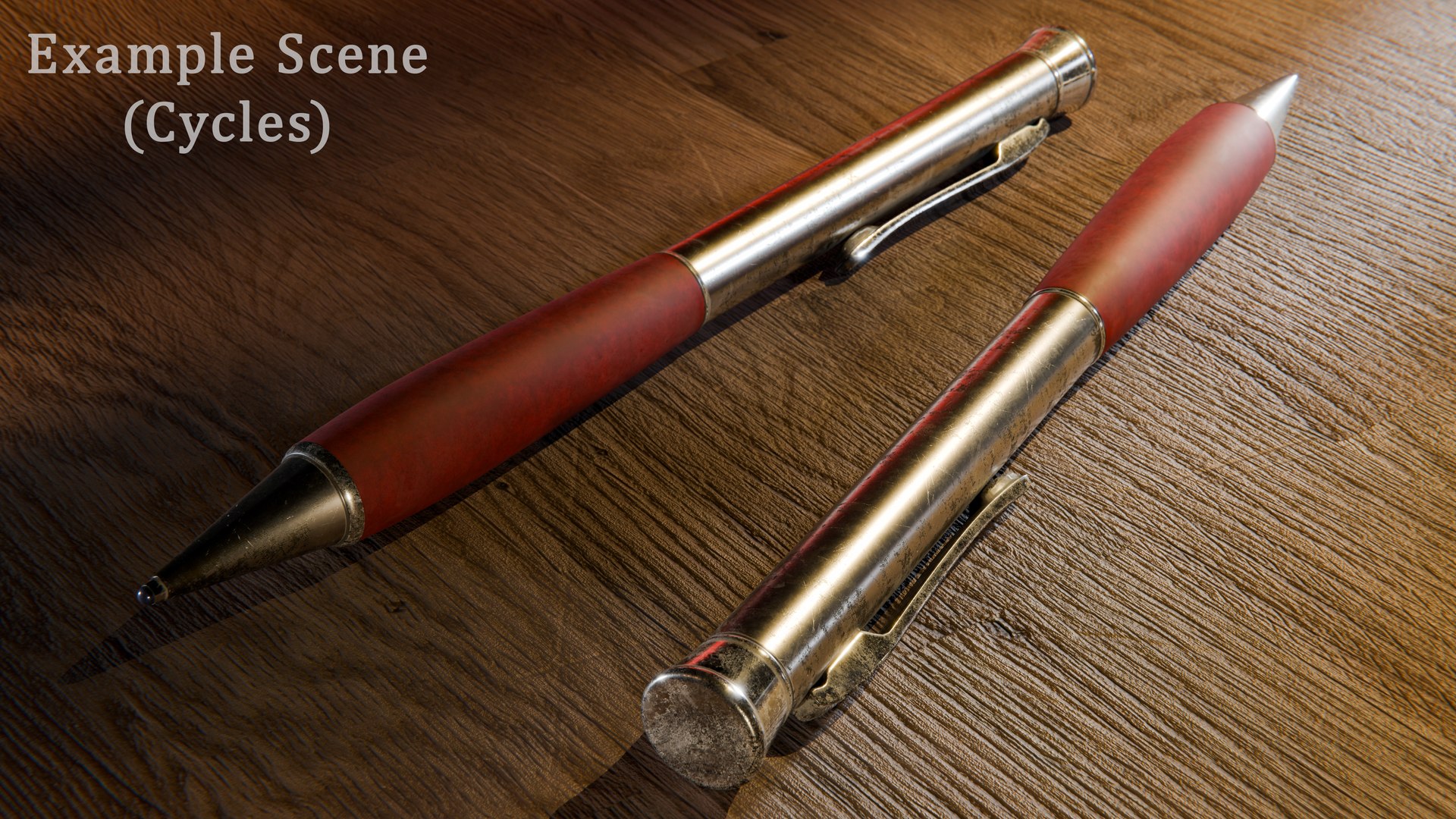 Old Worn Ballpoint Pen With Red Handle 3D Model - TurboSquid 2194290