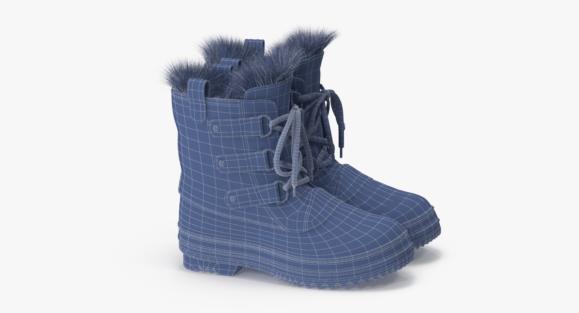 Snow Boots 02 3d Max