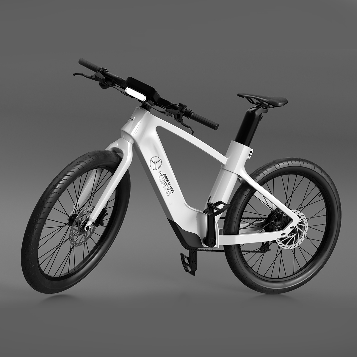 modelo 3d Bicicleta eléctrica de cercanías Mercedes AMG equipada ...
