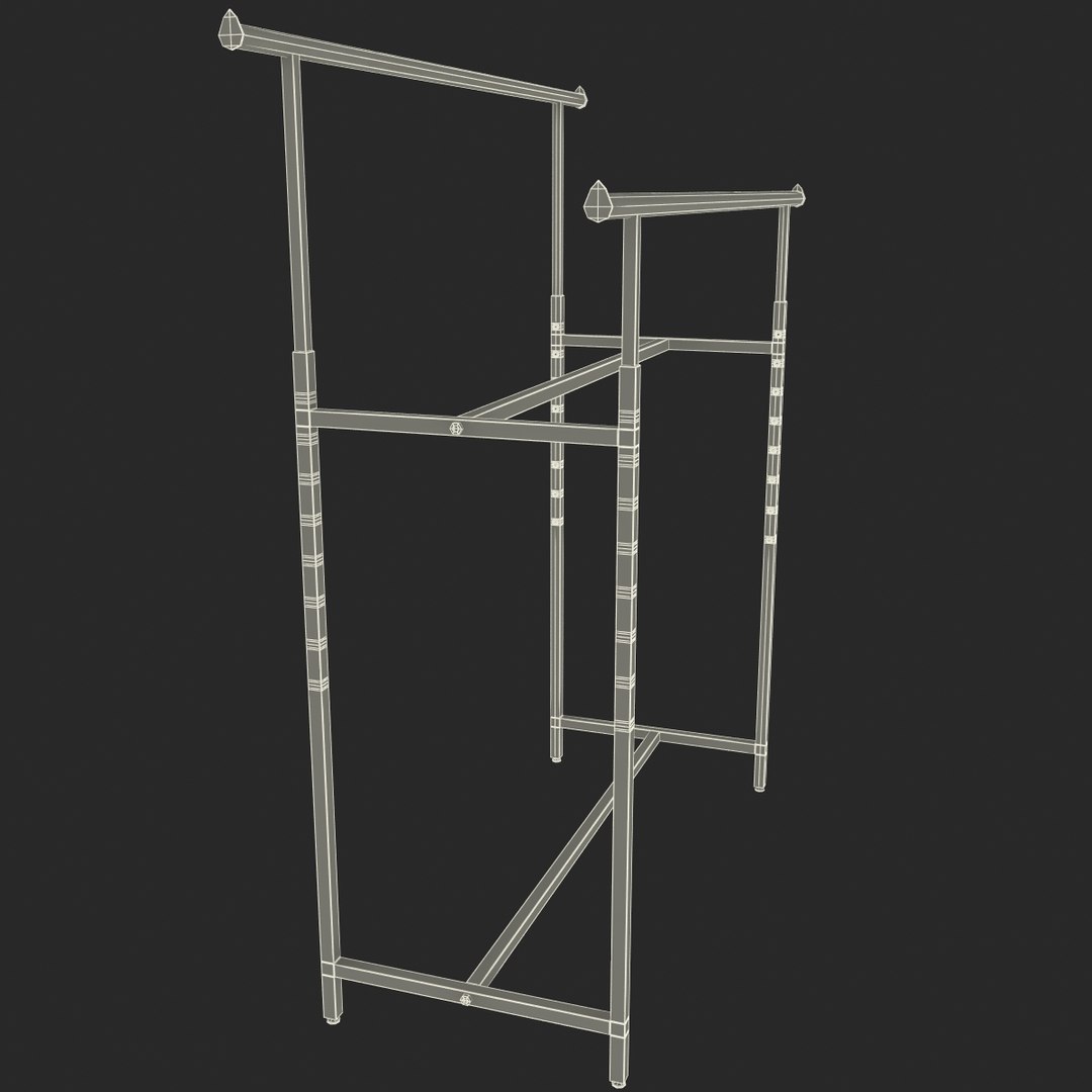 3d https://p.turbosquid.com/ts-thumb/fp/WVBYIz/XBDgENq5/doublebarclothesrack_156/jpg/1397165686/1920x1080/fit_q87/270d21c114cdb4ce77af9b7e03306b9cf61cbea1/doublebarclothesrack_156.jpg