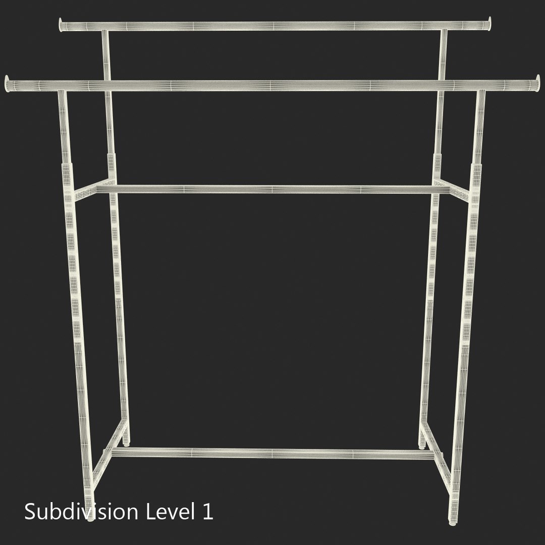 3d https://p.turbosquid.com/ts-thumb/fp/WVBYIz/ZXsQyTYg/doublebarclothesrack_158/jpg/1397165694/1920x1080/fit_q87/cdbc4cbcea8e15b2cabe9b7f1952d21762e9bfac/doublebarclothesrack_158.jpg