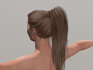 Naked woman-Rigged game character