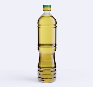 3D oil bottle
