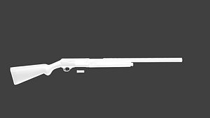 shotgun untextured 3d 3ds