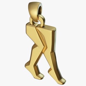 Walking Legs Jewelry Pendant 3D