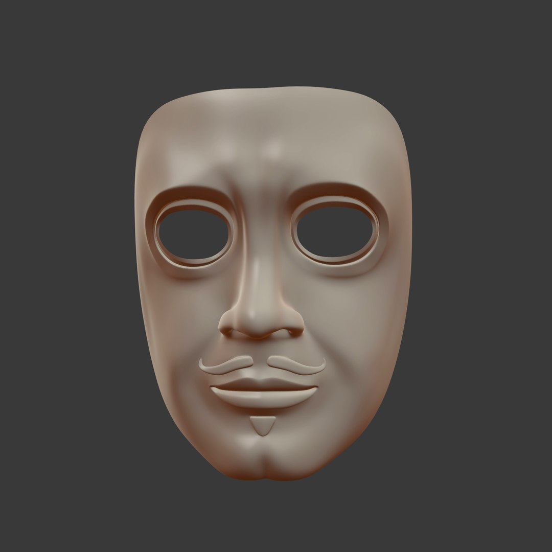 3D theater mask model - TurboSquid 1433874