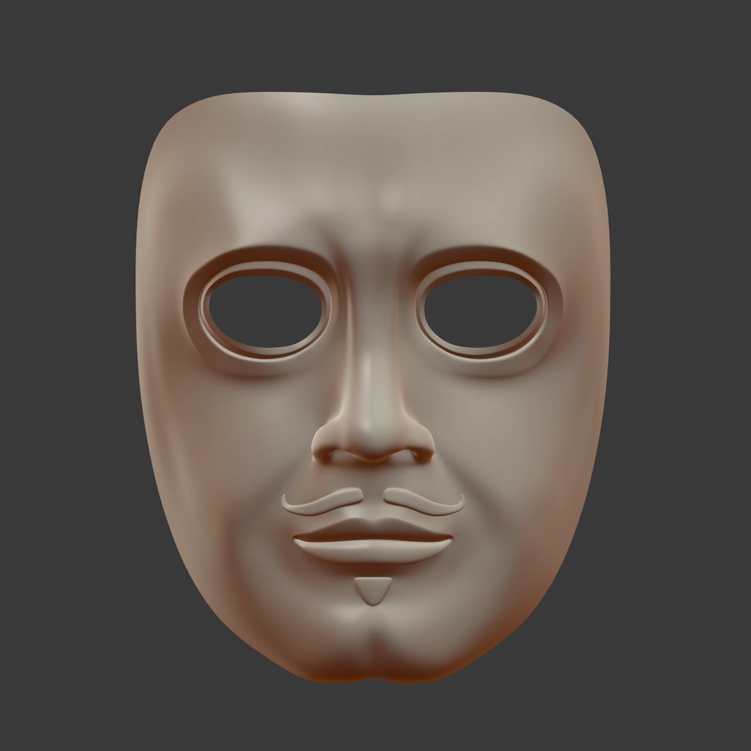 3D theater mask model - TurboSquid 1433874