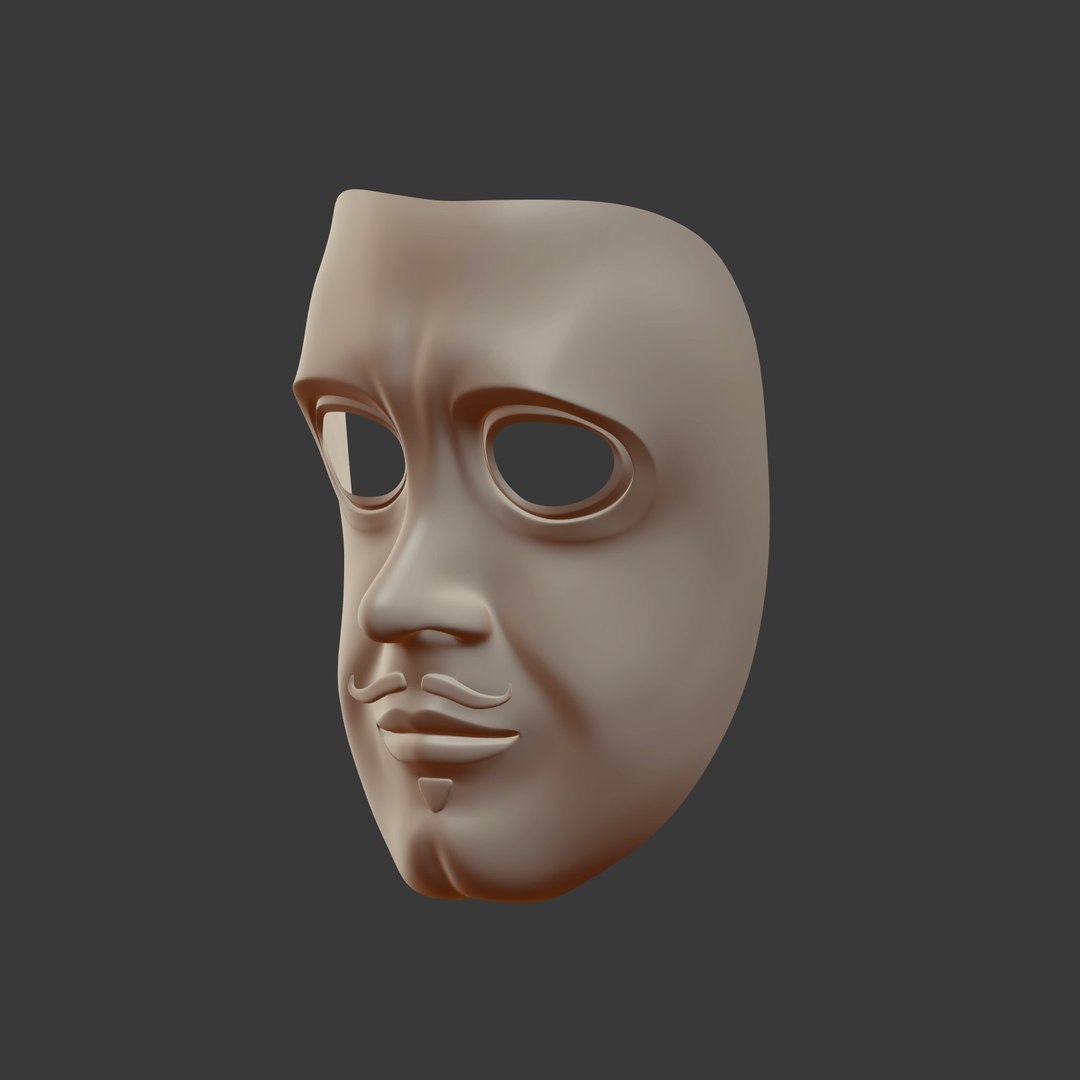 3D theater mask model - TurboSquid 1433874