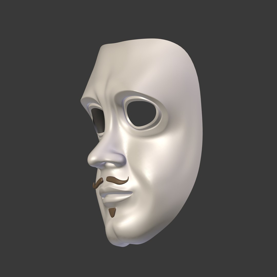 3D theater mask model - TurboSquid 1433874